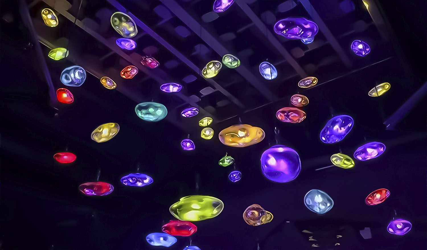 "Meteorites" kinetic installation