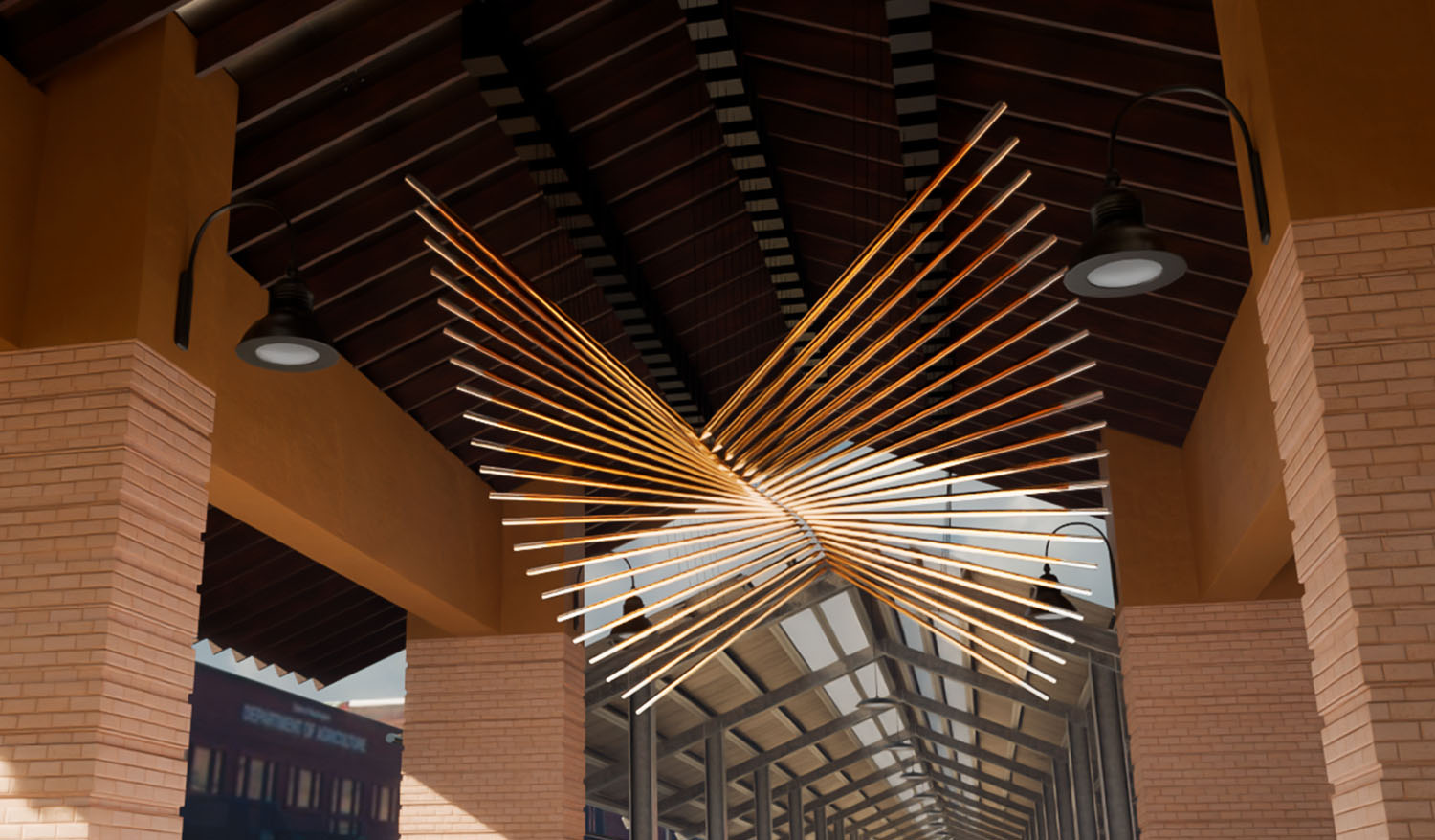 "Долина Қанаттары" Кинетикалық өнер инсталляциясы (концепт)