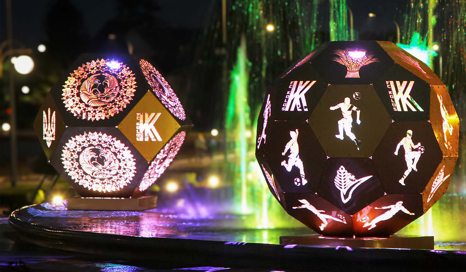 "FC Kolos" - Public art fountain with a sculptural composition - Фото №8