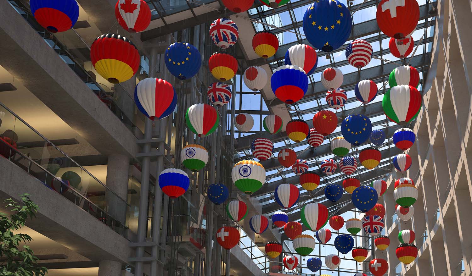 «Воздушные шары» Кинетическая инсталляция для аэропортов