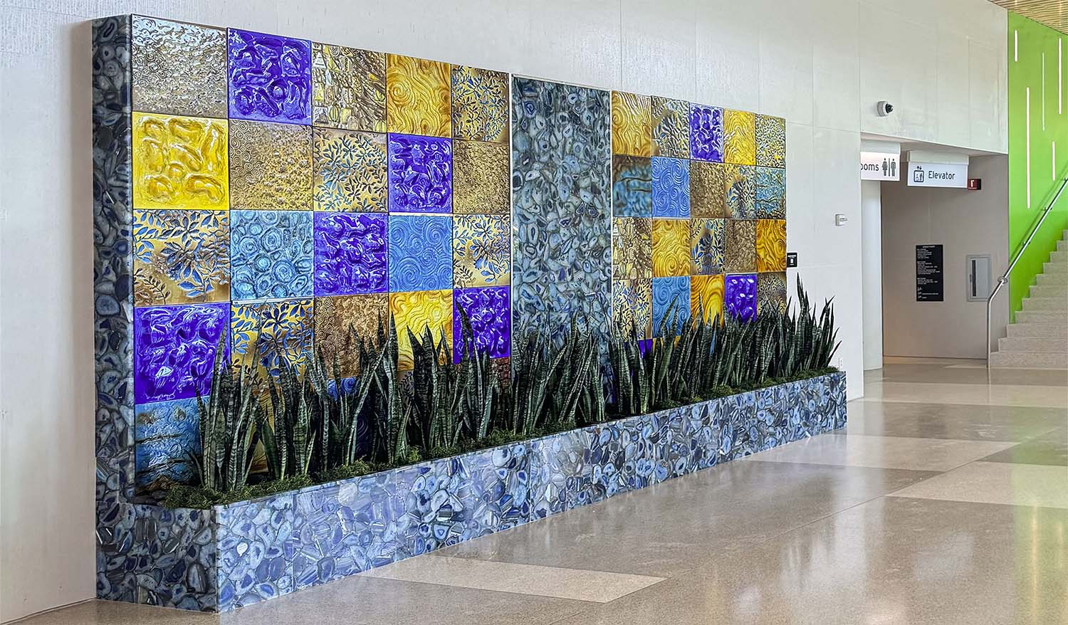 "Aqua Cascata Cleveland" Interior fountain/ Public art