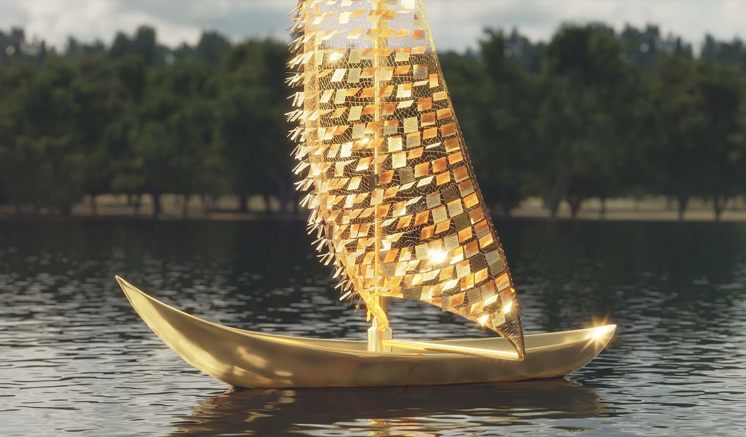 «Паруса свободы» Плавучая паблик-арт инсталляция (интерактивный мемориал) - Фото №11