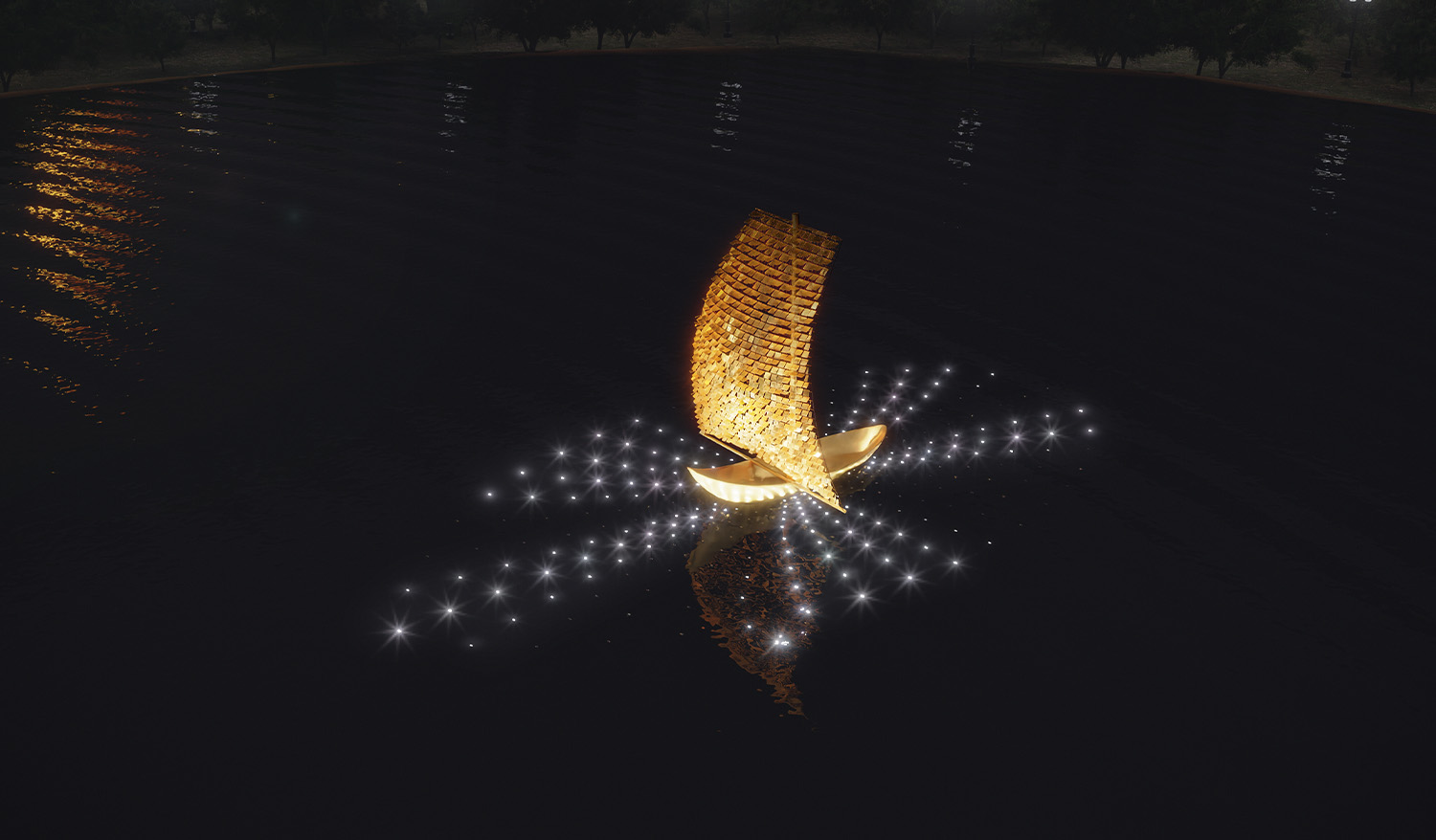 «Паруса свободы» Плавучая паблик-арт инсталляция (интерактивный мемориал) - Фото №3