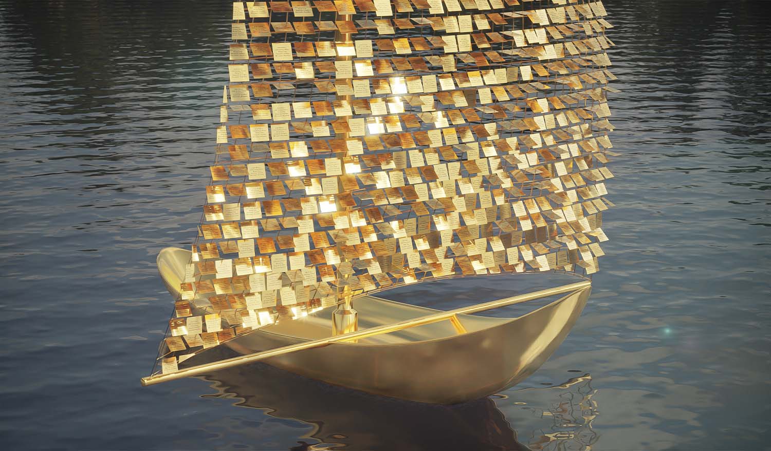 «Паруса свободы» Плавучая паблик-арт инсталляция (интерактивный мемориал) - Фото №4