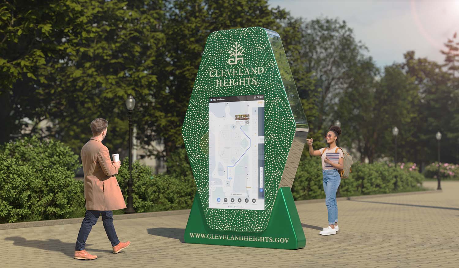 «Cleveland Heights»Навигационный паблик-арт