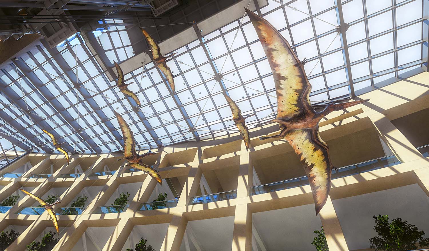 «Птеродактили» Кинетическая арт-инсталляция (концепт) - Фото №2