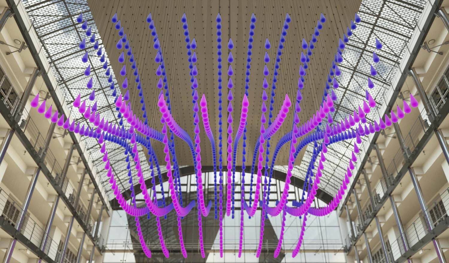 «Небесная симфония»  Кинетическая световая инсталляция - Фото №6