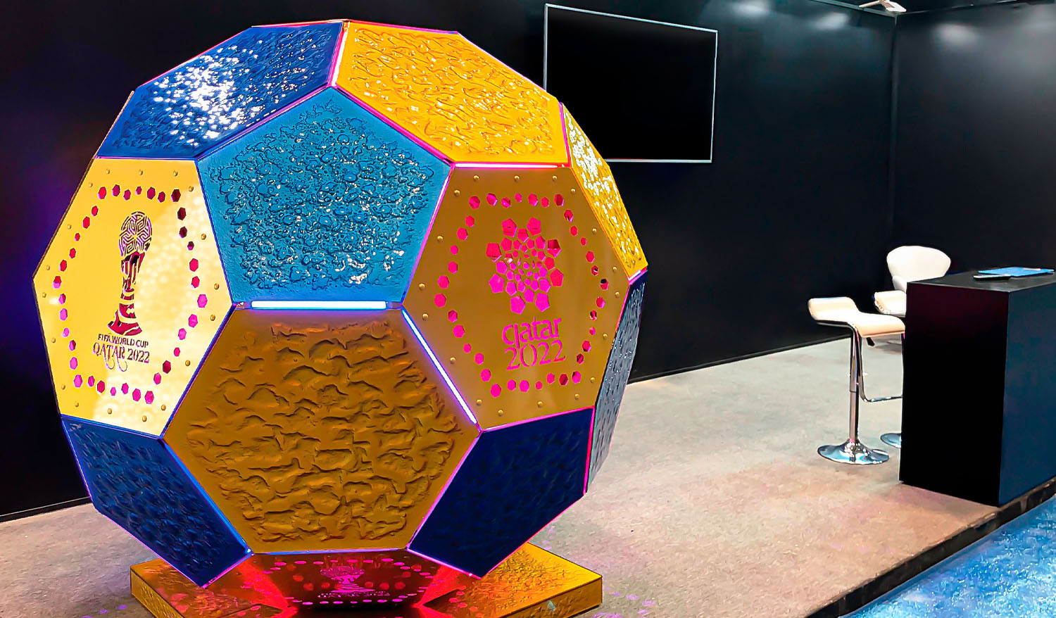 "Soccer Ball" public art installation