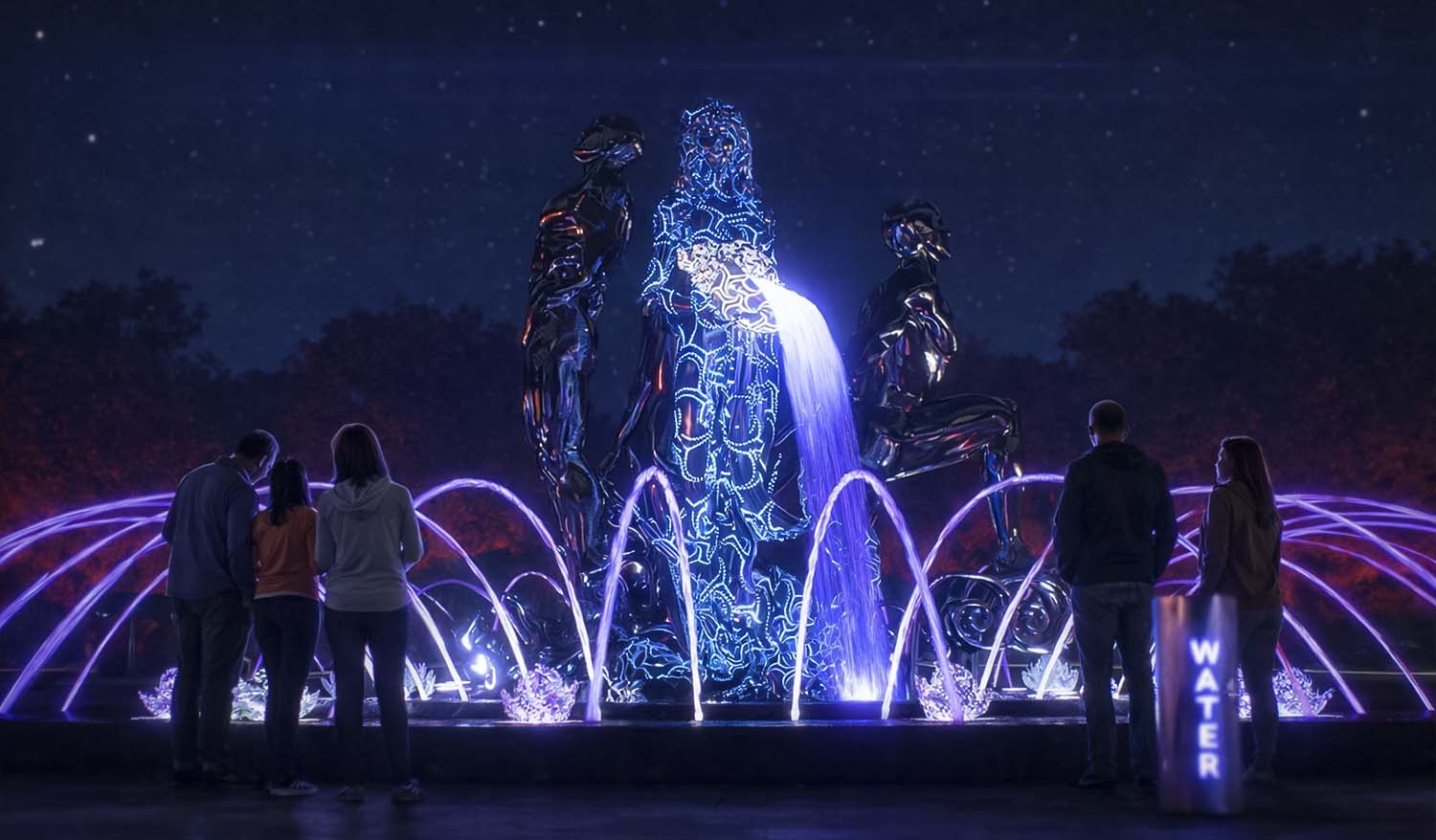 «Четыре Стихии»Интерактивный фонтан/Паблик-арт - Фото №7